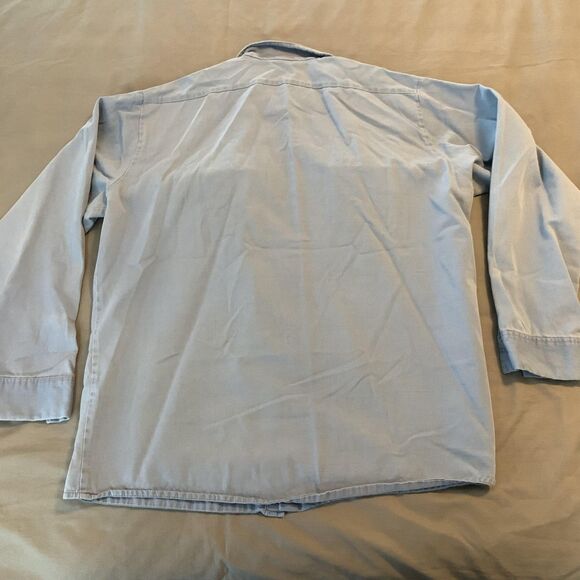 SteelGuard Essentials FR Shirt Mens 2XLL Light Blue Flame Resistant Work Button - Picture 6 of 7